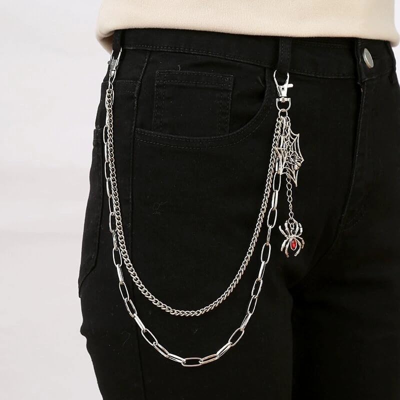BOOSTIQ Pant Chains for Men Women Punk Rock Pocket Chains Turquoise Wallet Chain Western Country Cowboy Wallets Chain for Men - Image 2